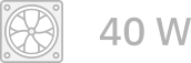 40W de potencia máxima de extractor